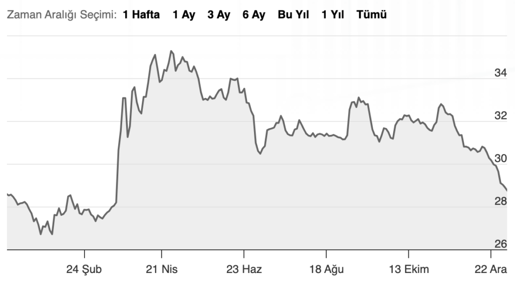 Türkiye 10 yıllık Tahvil Faizi Kaynak: Bloomberght.com